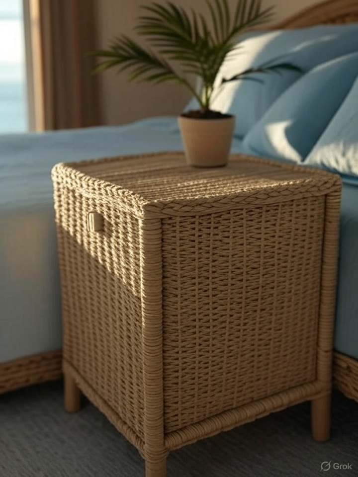 Wicker Nightstand