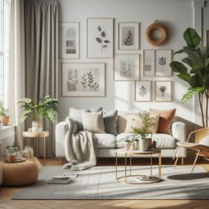 Image showcasing Usmixi Acrylic Vase With Wooden Stand Centerpiece Modern Clear Flower ...