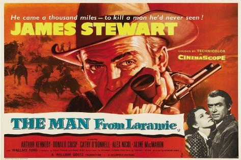Art Print: The Man From Laramie, UK Movie Poster, 1955, 18x12in.