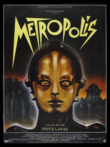 Art Print: Metropolis, French Movie Poster, 1926, 12x9in.