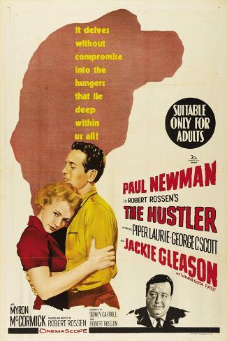 Art Print: The Hustler, Australian Movie Poster, 1961, 18x12in.