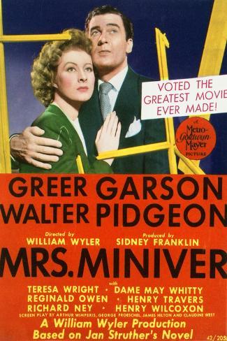 Photo Print: Mrs. Miniver – Movie Poster Reproduction, 12x8in.