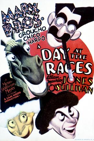 Photo Print: A Day at the Races – Movie Poster Reproduction, 12x8in.