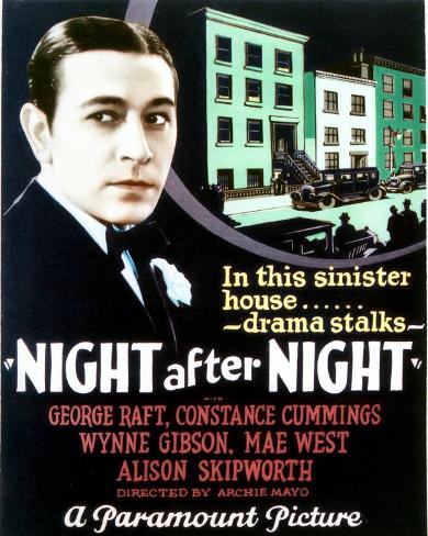 Photo Print: Night After Night – Movie Poster Reproduction, 10x8in.