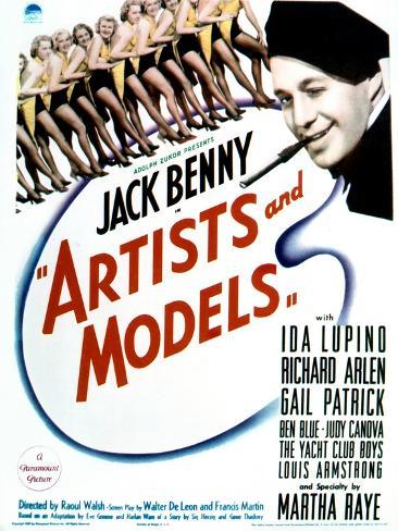 Photo Print: Artists and Models – Movie Poster Reproduction, 12x9in.