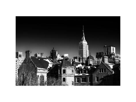 Art Print: Landscape View with the Empire State Building by Philippe Hugonnard: 12x9in