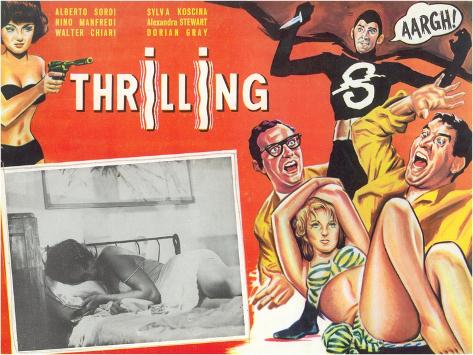 Art Print: Mexican Movie Poster, Thrilling, 12x9in.