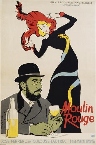Giclee Painting: Moulin Rouge Movie Poster, 18x12in.