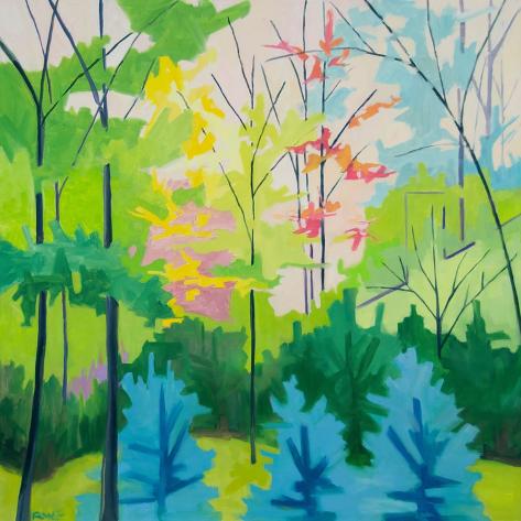 Art Print: Landscape No. 3 by Robyn Morgan Giddings: 12x12in