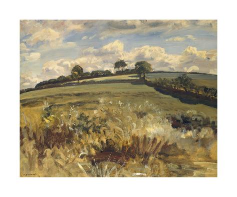 Premium Giclee Print: Withypool Landscape, Exmoor Art Print by Sir Alfred Munnings by Sir Alfred Munnings: 20x24in