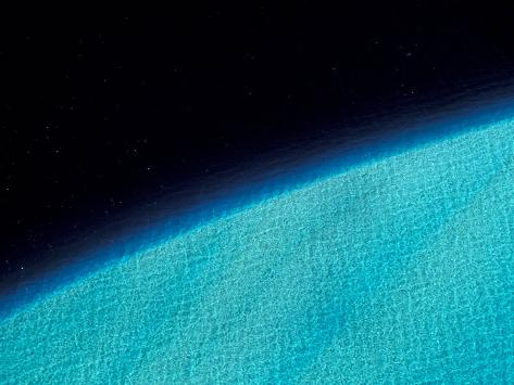 Photographic Print: Aerial Landscape, Bora Bora, French Polynesia by Art Wolfe: 24x18in