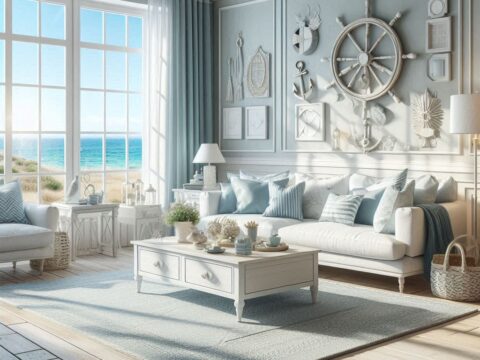 Coastal Living Room Home Decor