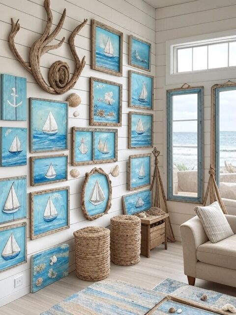 7 Vibrant Coastal Living Room Wall Decor Ideas to Transform Your Space Coastal Living Room Wall Decor
