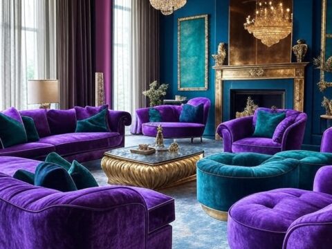Glam Living Room Home Decor