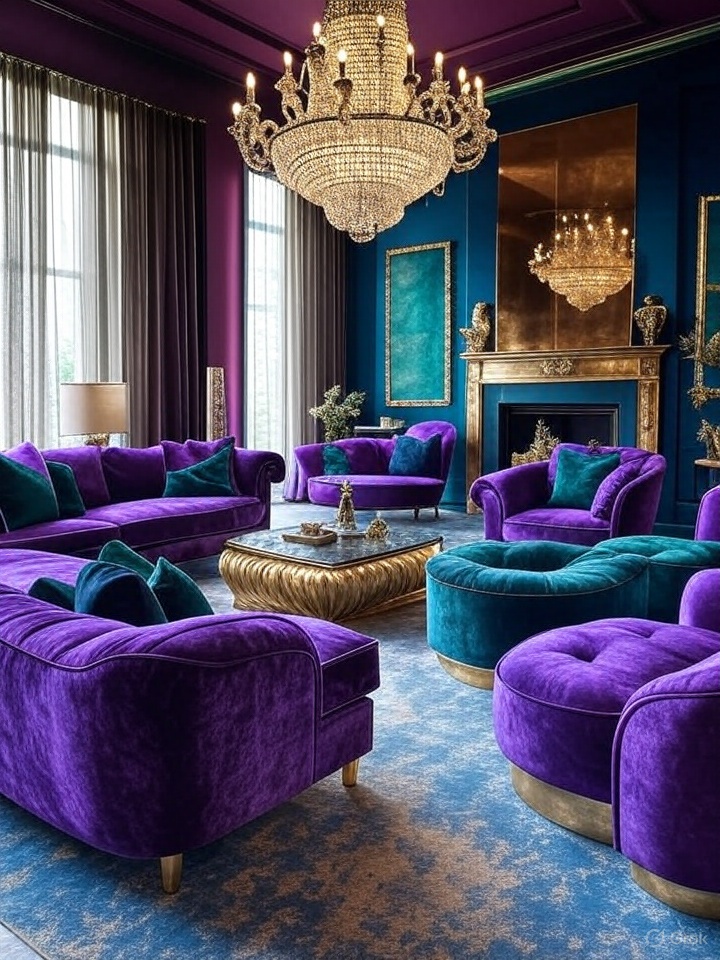 Glam Living Room Home Decor