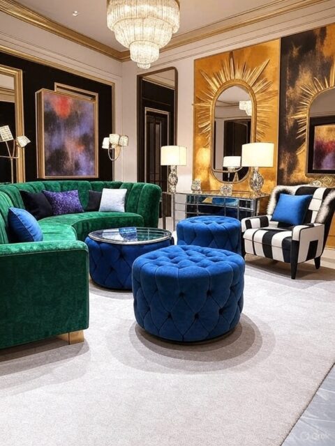 7 Glamorous Hollywood Regency Living Room Home Decor Ideas to Revolutionize Your Space Hollywood Regency Living Room Home Decor