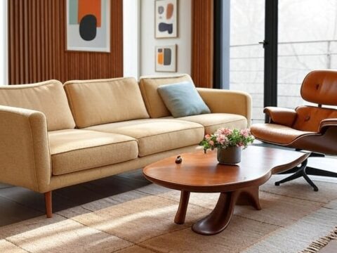 Mid Century Modern Living Room Home Decor
