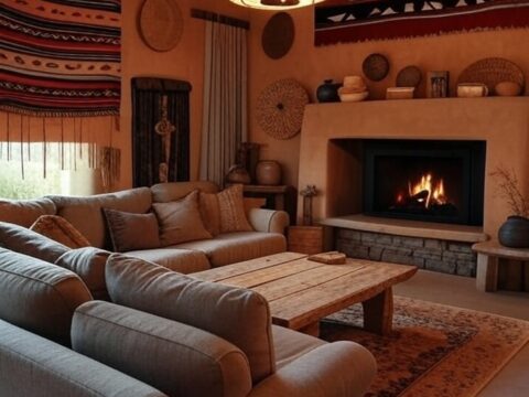 Southwestern Living Room Home Decor