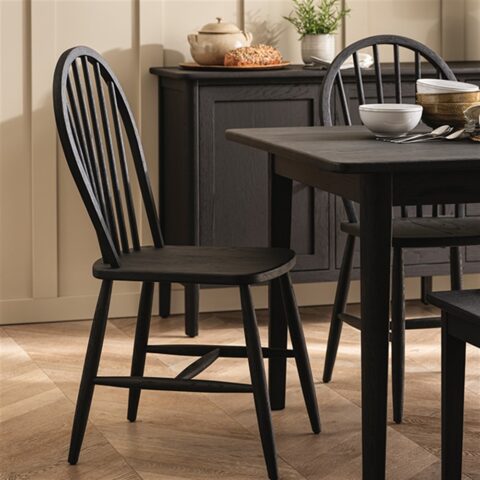 Berkeley Black Oak Dining Chair – Brown – The Cotswold Company