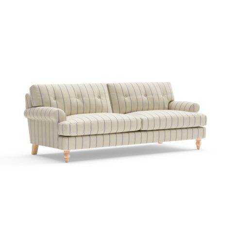 Talbot – 4 Seater – Charcoal – Compton Stripe – Sofa – Dark Grey