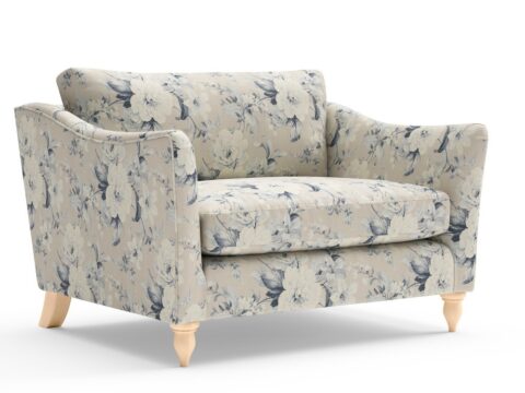 Mitford – Love Seat – Wedgewood – Broadway Floral – Light Blue