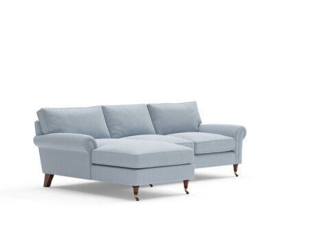 Osbourne Chaise Large Left Hand Osbourne – Chaise Large Left Hand – Chalk Blue – Chunky Cotton