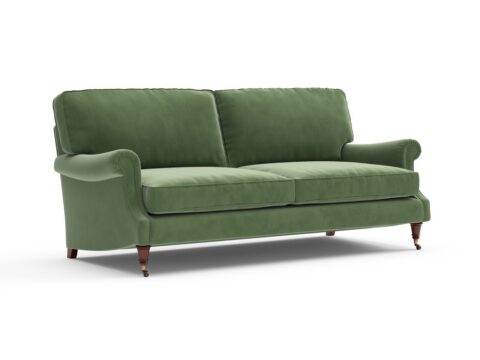 Taylor High Back – 4 Seater – Fir – Matt Velvet – Sofa – Green
