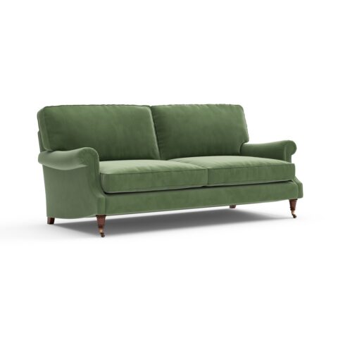 Taylor High Back – 4 Seater – Fir – Matt Velvet – Sofa – Green