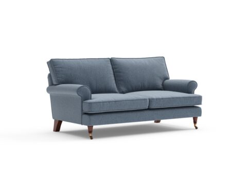 Stewart – Large 2 Seater – Indigo – Rustic weave – Sofa – Purple