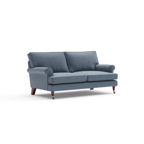 Stewart – Large 2 Seater – Indigo – Rustic weave – Sofa – Purple