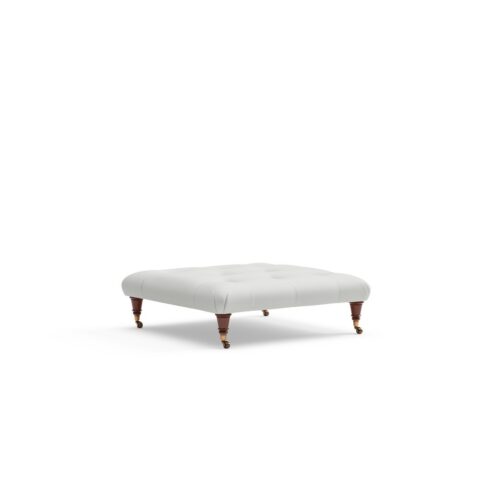Amelia – Foot Stool – Duck Egg – Broadway Stripe – Light Blue