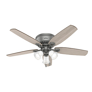Hunter Builder Low Profile with 3 Lights 52 inch Ceiling Fan