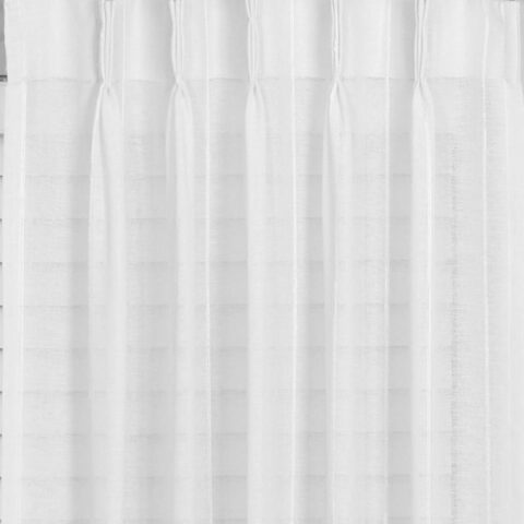 Geneva Striped Sheer Pinch Pleat Curtains