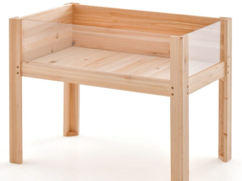30/47 Inch Wooden Raised Garden Bed-S
