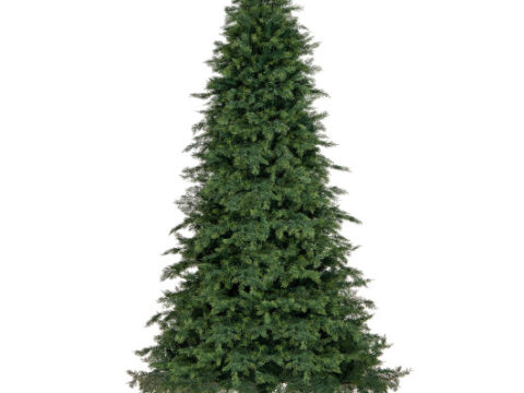 6/7.5 Feet Pre-Lit Artificial Christmas Tree with 11 Modes and Metal Stand-7.5ft