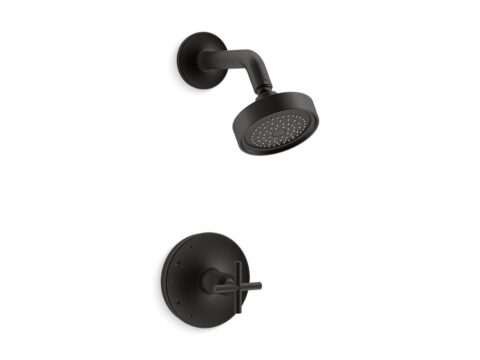 Purist® Rite-Temp® shower trim kit with cross handle, 2.5 gpm
