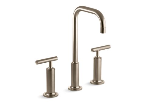 Purist® Widespread bathroom sink faucet with lever handles, 1.2 gpm