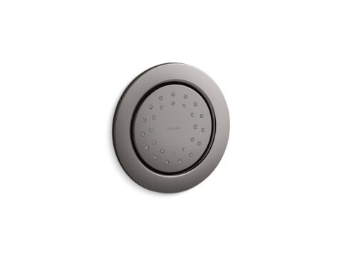 WaterTile® Round Single-function 2.0 gpm 27-nozzle body spray with stimulating spray and Katalyst® air-induction technology