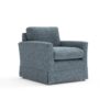 Austen – Armchair – Mid Blue – Aquaclean Oxford