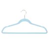 50-Pack Velvet Suit Hangers, Pastel Blue