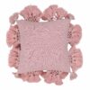 Stone 21" Washed Cotton Tasseled Square Pillow Cover