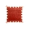 Scalloped Edge 24" Square Throw Pillow Cover