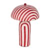Maiori Striped Papier Mache Table Lamp
