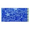 Blue Seahorse Jacquard Velour Beach Towel, Cotton