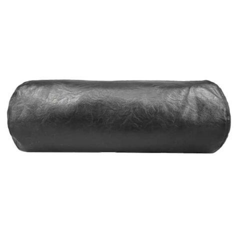 Crosby St. Black Faux Leather Bolster Pillow