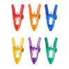 Farberware Set Of 6 Multi-Colored Translucent Bag Clips, Plastic