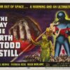 Art Print: The Day The Earth Stood Still, UK Movie Poster, 1951, 12x9i