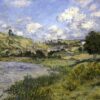 Art Print: Landscape, Vetheuil by Claude Monet: 12x9in