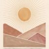 Art Print: Mid Century Landscape I by Janelle Penner: 12x9in