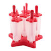 Patriotic Star Shaped Popsicle Mold, Red, Plastic
